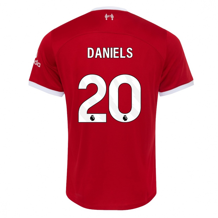 Kids  Yana Daniels #20 Red Home Jersey 2023/24 T-Shirt