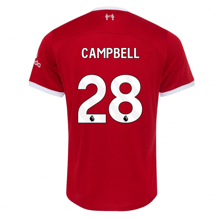 Kids  Megan Campbell #28 Red Home Jersey 2023/24 T-Shirt