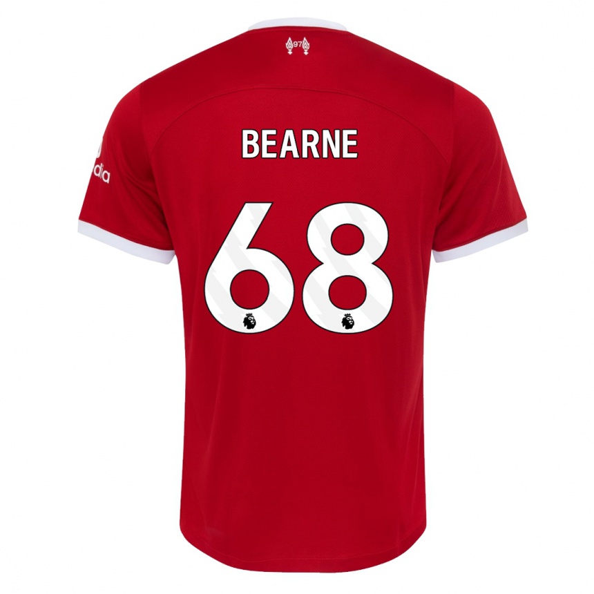 Kids  Jack Bearne #68 Red Home Jersey 2023/24 T-Shirt