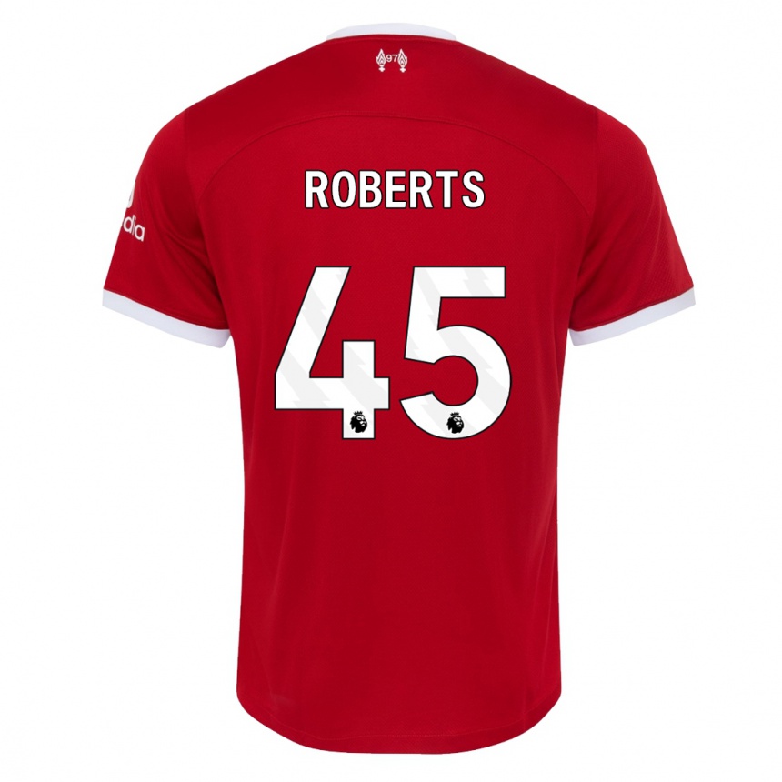 Kids  Iwan Roberts #45 Red Home Jersey 2023/24 T-Shirt