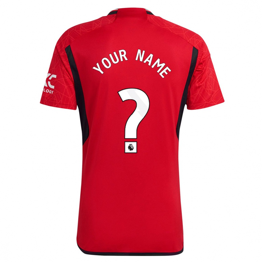 Kids  Your Name #0 Red Home Jersey 2023/24 T-Shirt