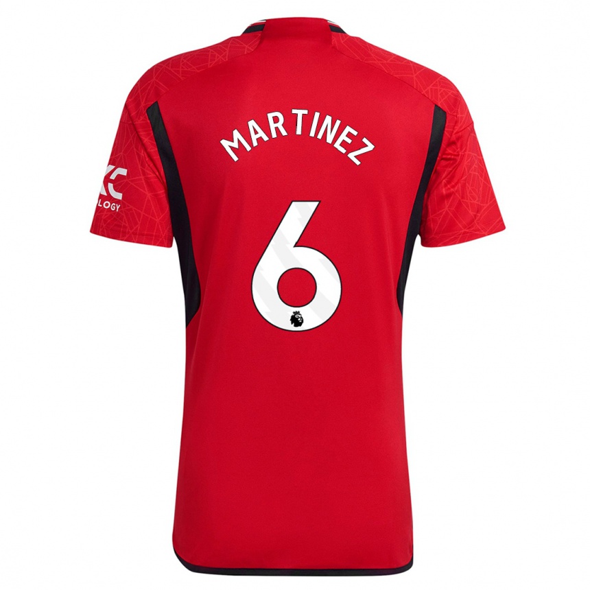 Kids  Lisandro Martinez #6 Red Home Jersey 2023/24 T-Shirt