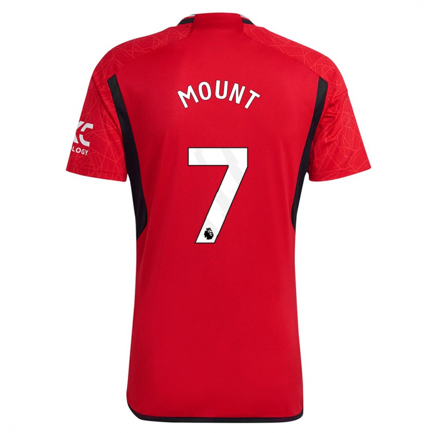 Kids  Mason Mount #7 Red Home Jersey 2023/24 T-Shirt