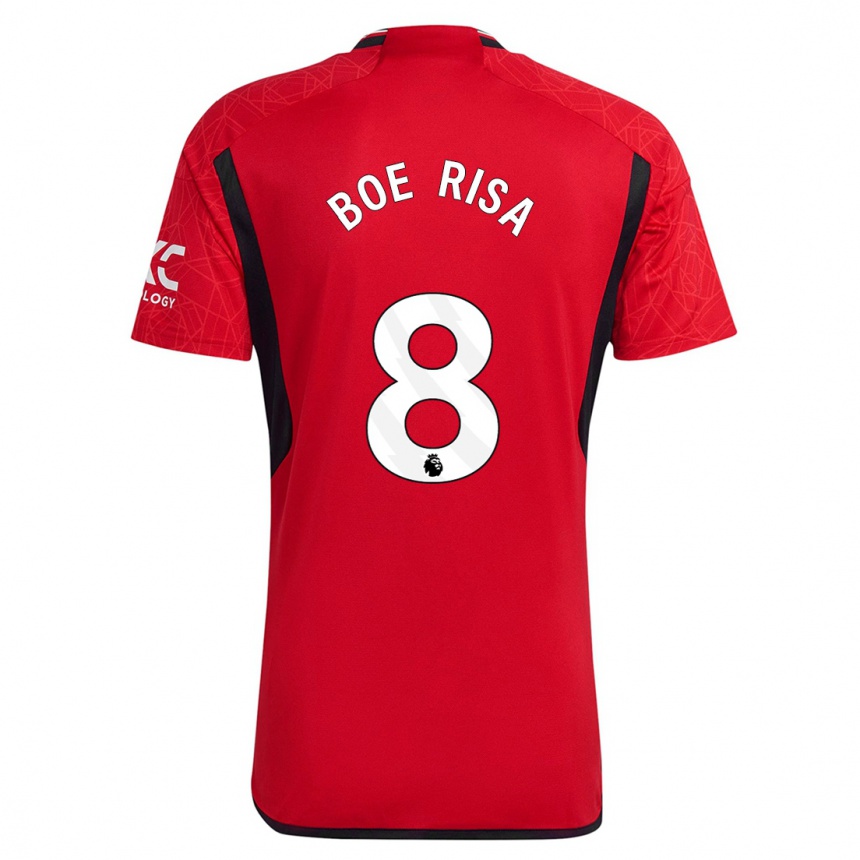 Kids  Vilde Boe Risa #8 Red Home Jersey 2023/24 T-Shirt