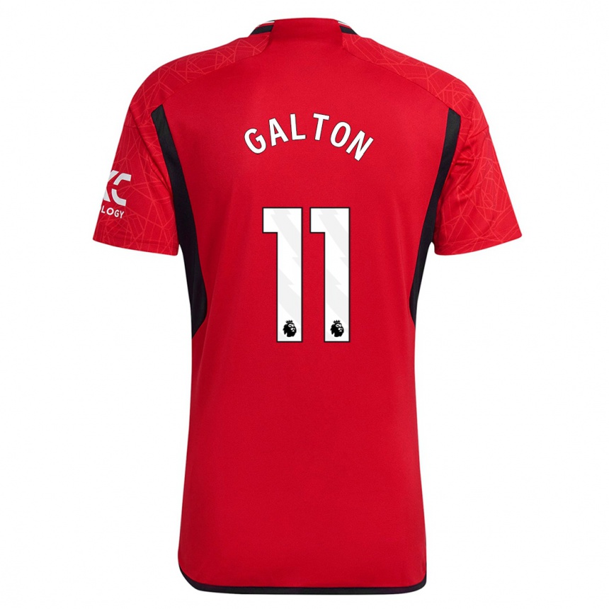 Kids  Leah Galton #11 Red Home Jersey 2023/24 T-Shirt