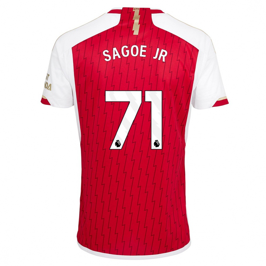 Kids  Charles Sagoe Jr #71 Red Home Jersey 2023/24 T-Shirt