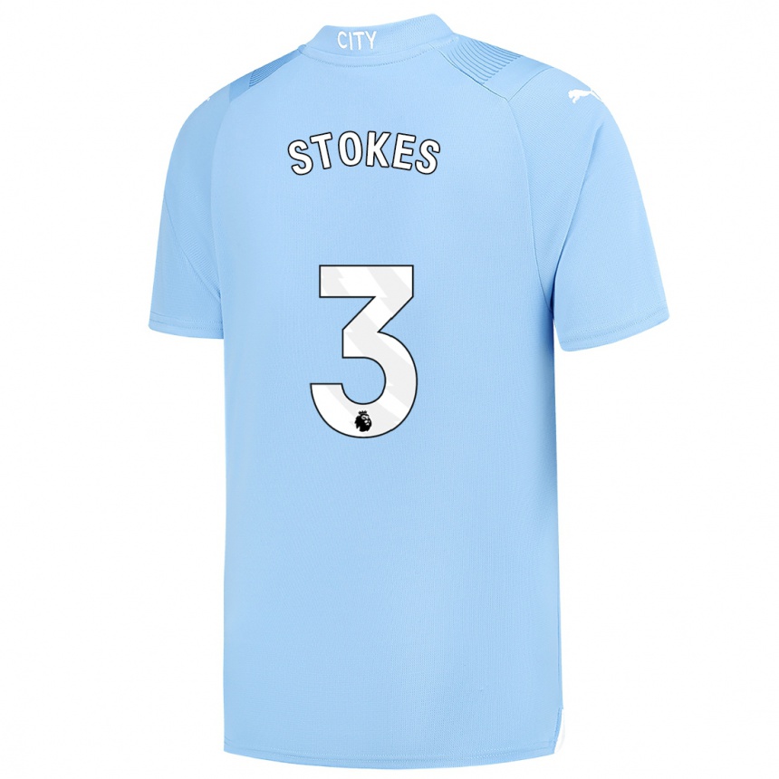 Kids  Demi Stokes #3 Light Blue Home Jersey 2023/24 T-Shirt