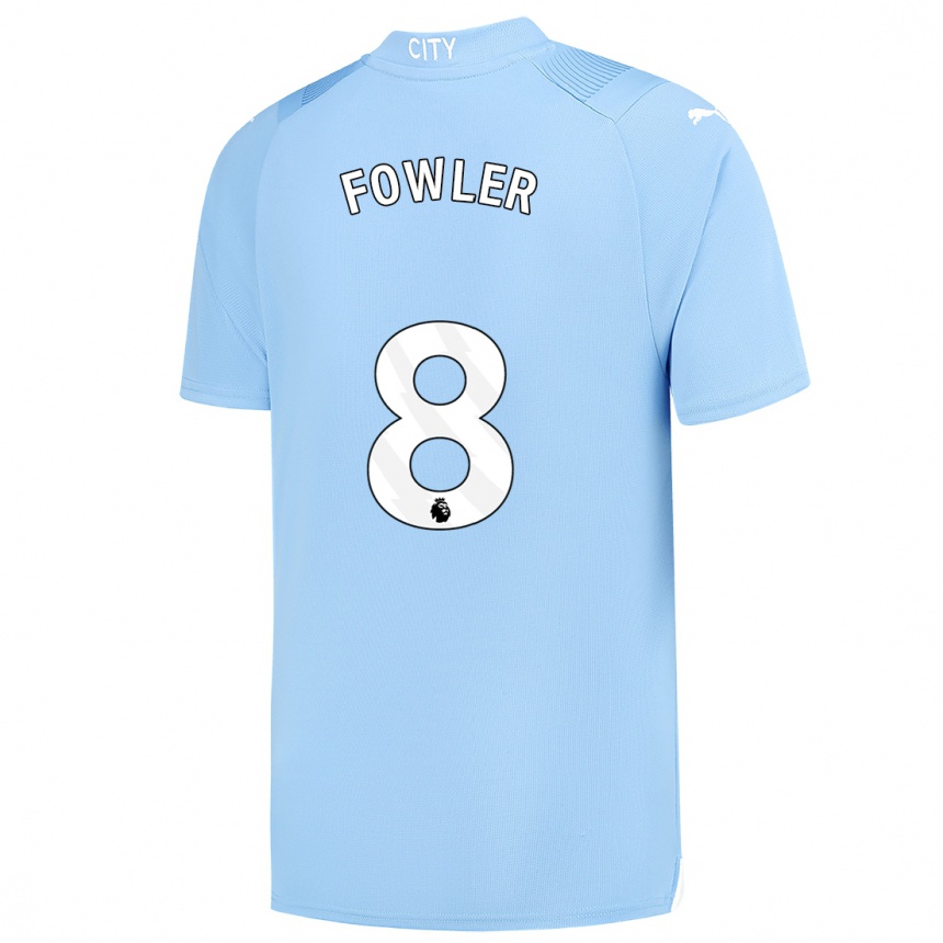 Kids  Mary Fowler #8 Light Blue Home Jersey 2023/24 T-Shirt