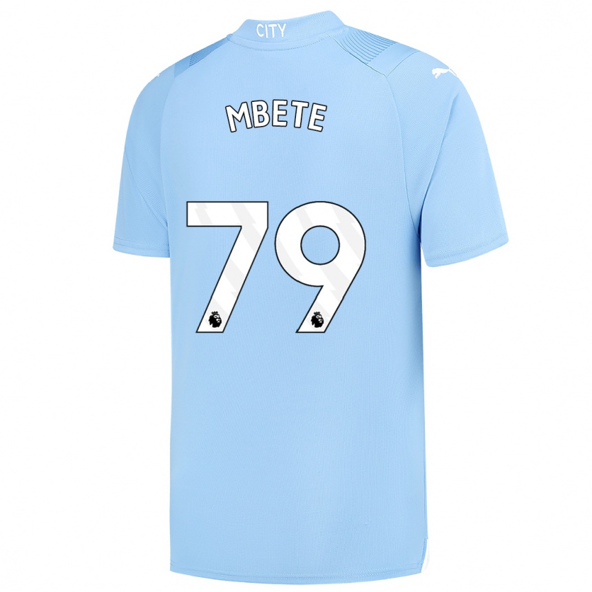 Kids  Luke Mbete #79 Light Blue Home Jersey 2023/24 T-Shirt