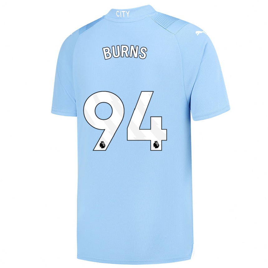 Kids  Finley Burns #94 Light Blue Home Jersey 2023/24 T-Shirt