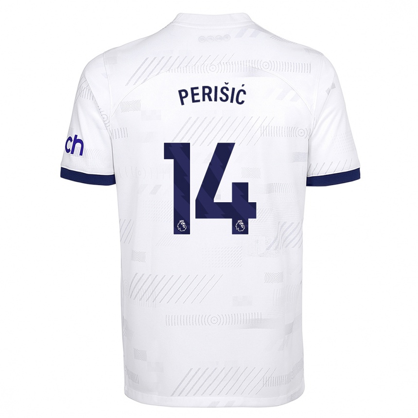 Kids  Ivan Perisic #14 White Home Jersey 2023/24 T-Shirt