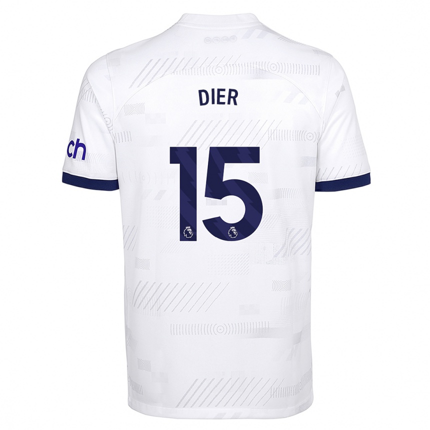 Kids  Eric Dier #15 White Home Jersey 2023/24 T-Shirt