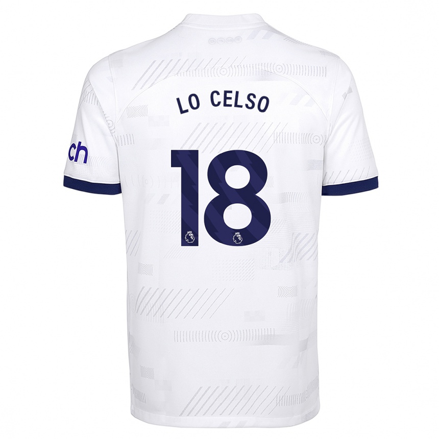 Kids  Giovani Lo Celso #18 White Home Jersey 2023/24 T-Shirt