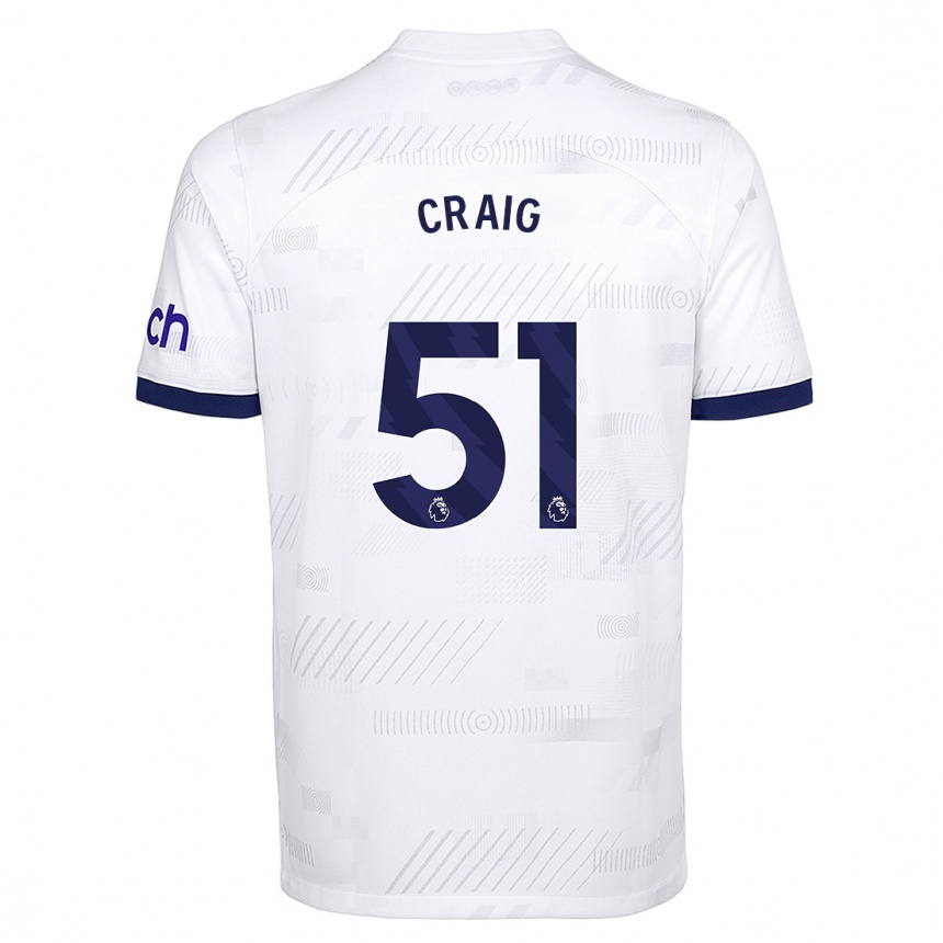 Kids  Matthew Craig #51 White Home Jersey 2023/24 T-Shirt