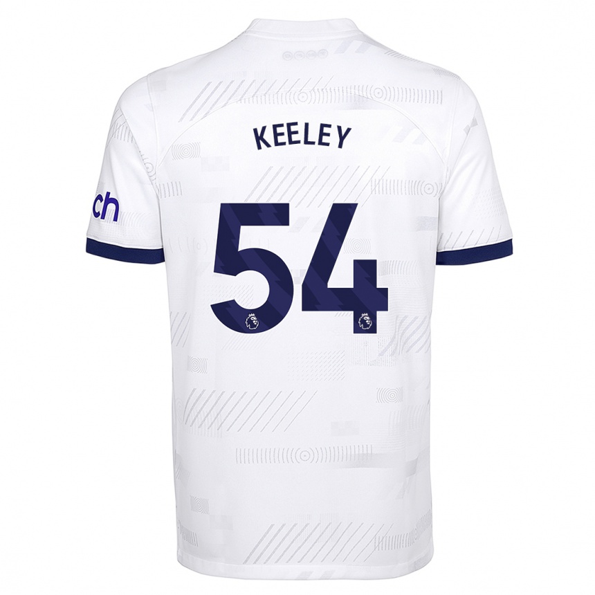 Kids  Josh Keeley #54 White Home Jersey 2023/24 T-Shirt