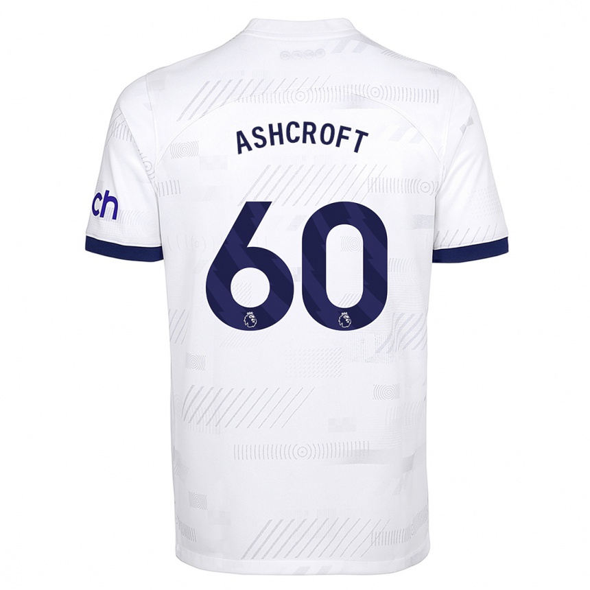 Kids  Tyrell Ashcroft #60 White Home Jersey 2023/24 T-Shirt