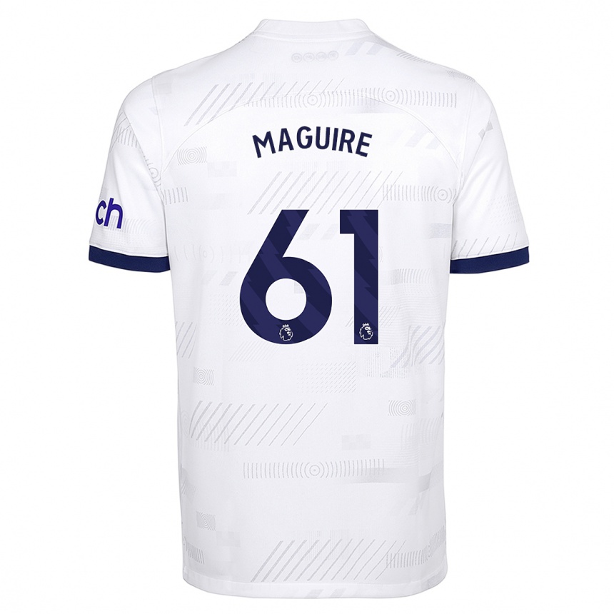 Kids  Aaron Maguire #61 White Home Jersey 2023/24 T-Shirt