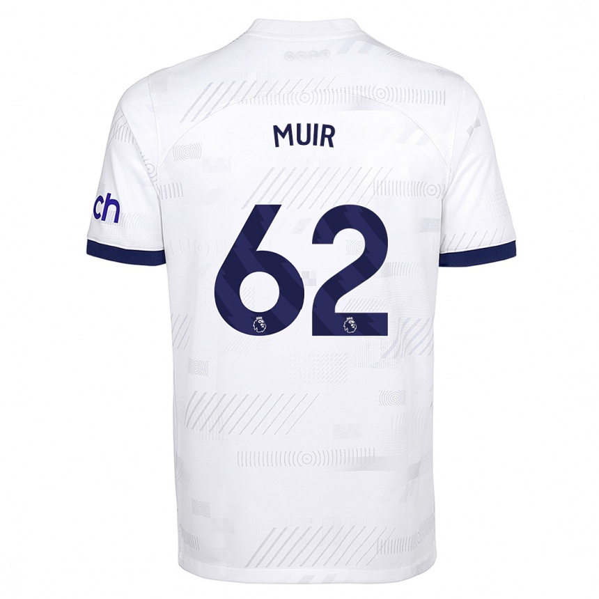 Kids  Marqes Muir #62 White Home Jersey 2023/24 T-Shirt