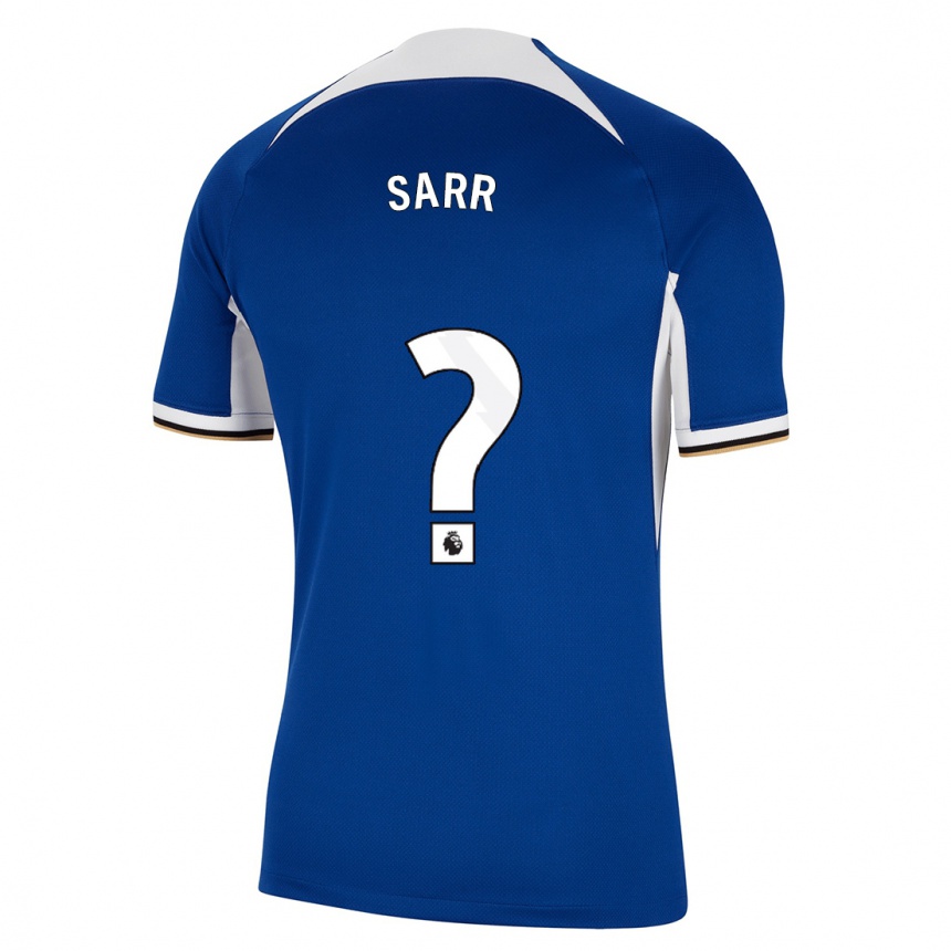 Kids  Malang Sarr #0 Blue Home Jersey 2023/24 T-Shirt