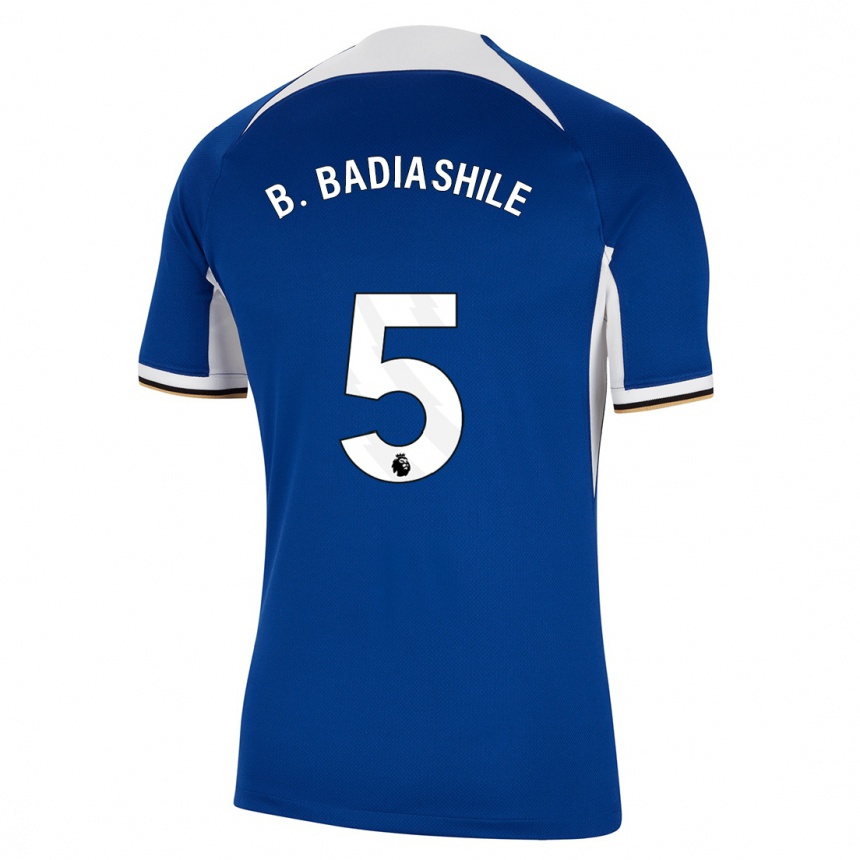 Kids  Benoît Badiashile #5 Blue Home Jersey 2023/24 T-Shirt