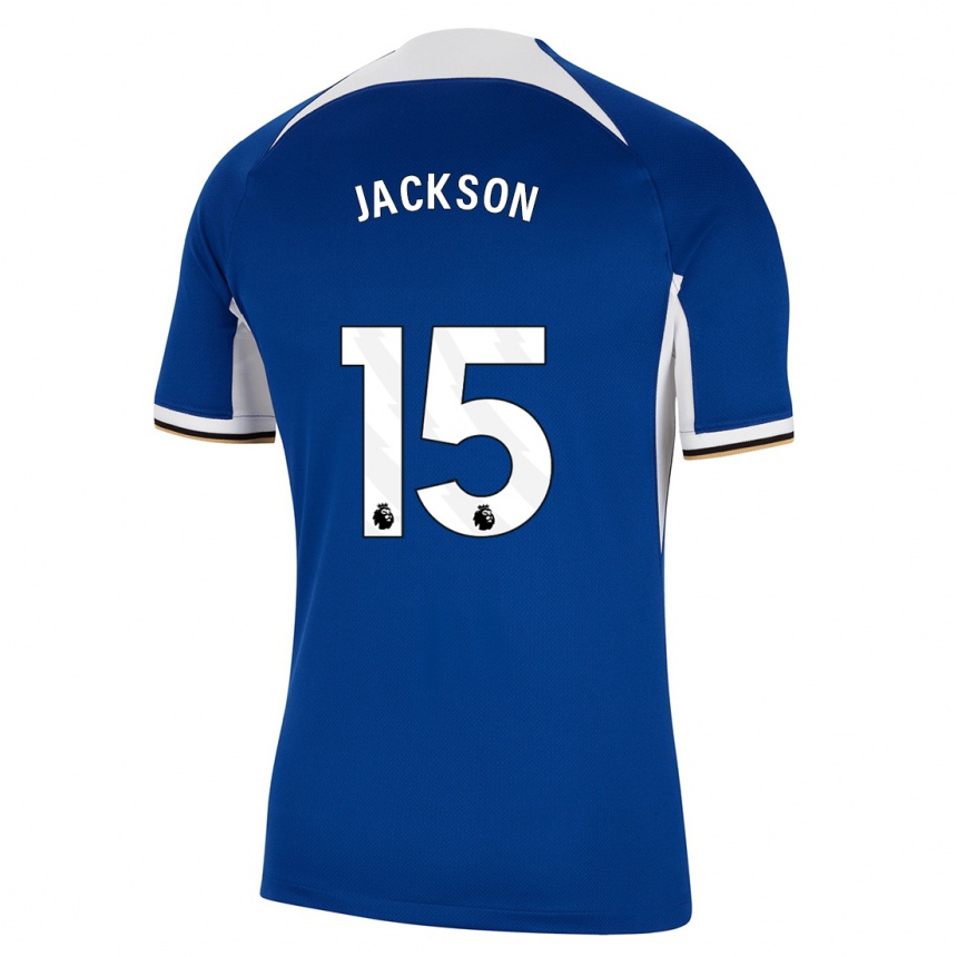 Kids  Nicolas Jackson #15 Blue Home Jersey 2023/24 T-Shirt