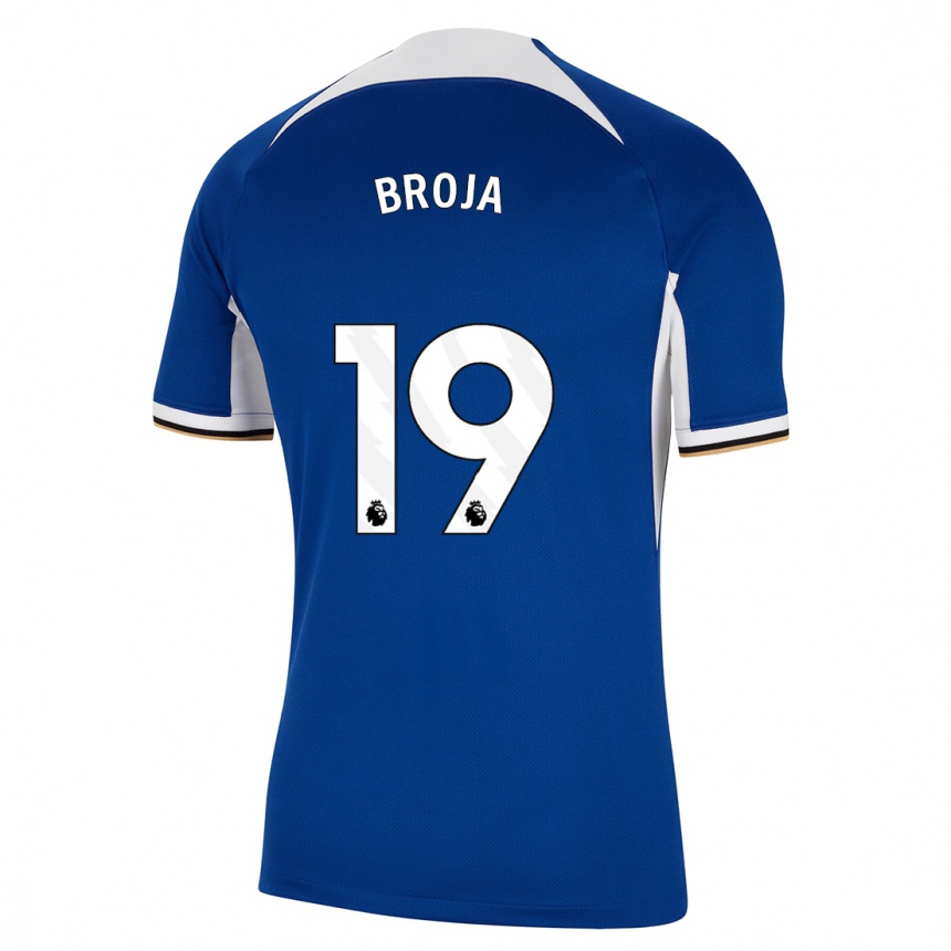 Kids  Armando Broja #19 Blue Home Jersey 2023/24 T-Shirt