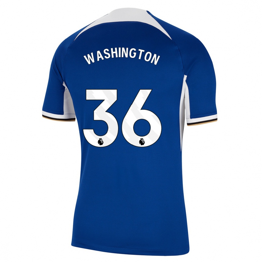 Kids  Deivid Washington #36 Blue Home Jersey 2023/24 T-Shirt