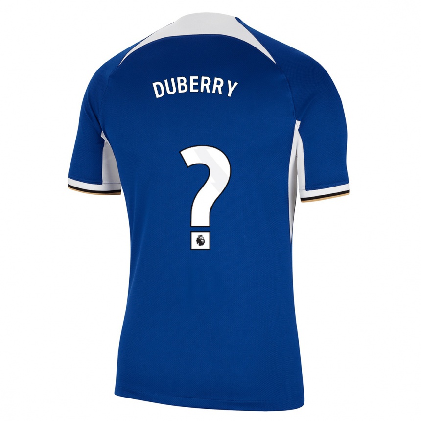 Kids  Zain Silcott-Duberry #0 Blue Home Jersey 2023/24 T-Shirt