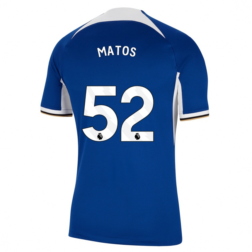 Kids  Alex Matos #52 Blue Home Jersey 2023/24 T-Shirt