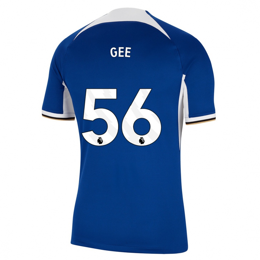 Kids  Billy Gee #56 Blue Home Jersey 2023/24 T-Shirt