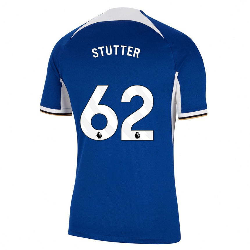 Kids  Ronnie Stutter #62 Blue Home Jersey 2023/24 T-Shirt