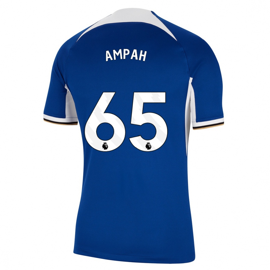 Kids  Ato Ampah #65 Blue Home Jersey 2023/24 T-Shirt