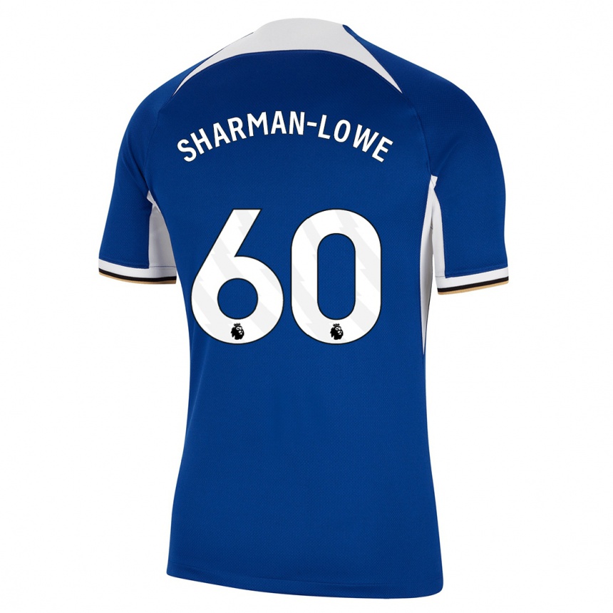 Kids  Teddy Sharman-Lowe #60 Blue Home Jersey 2023/24 T-Shirt