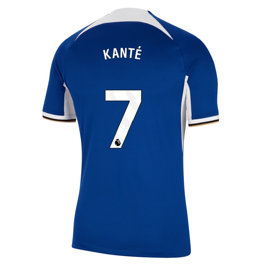 Kids  N'golo Kante #7 Blue Home Jersey 2023/24 T-Shirt