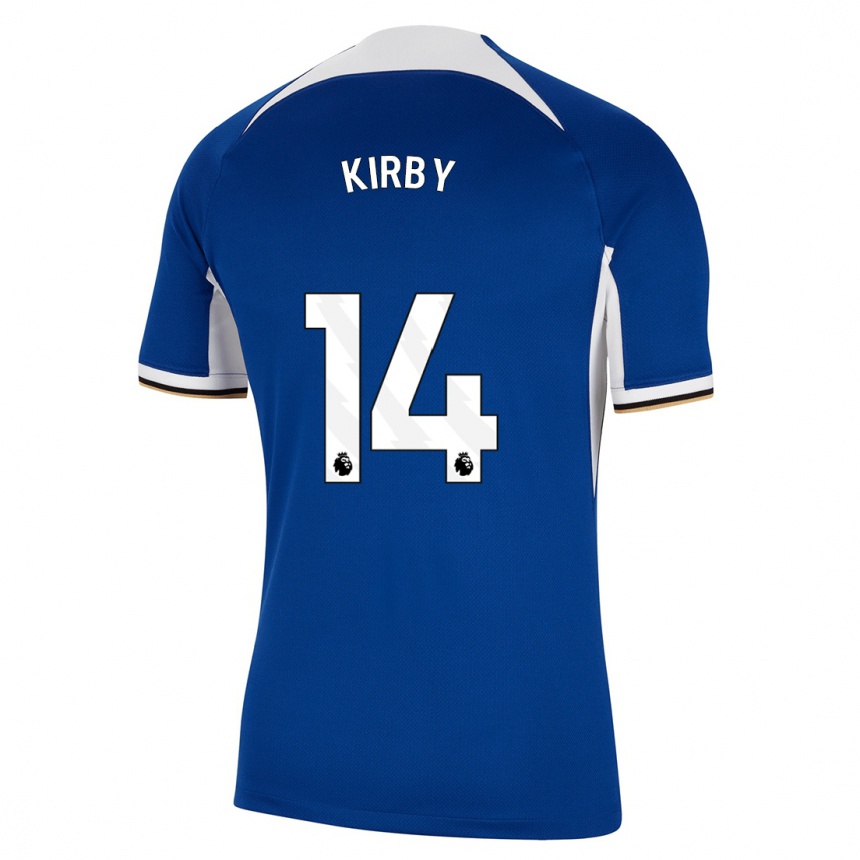 Kids  Fran Kirby #14 Blue Home Jersey 2023/24 T-Shirt