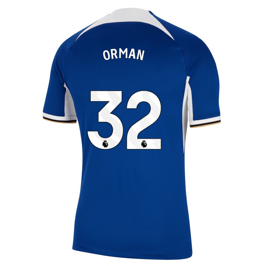 Kids  Emily Orman #32 Blue Home Jersey 2023/24 T-Shirt