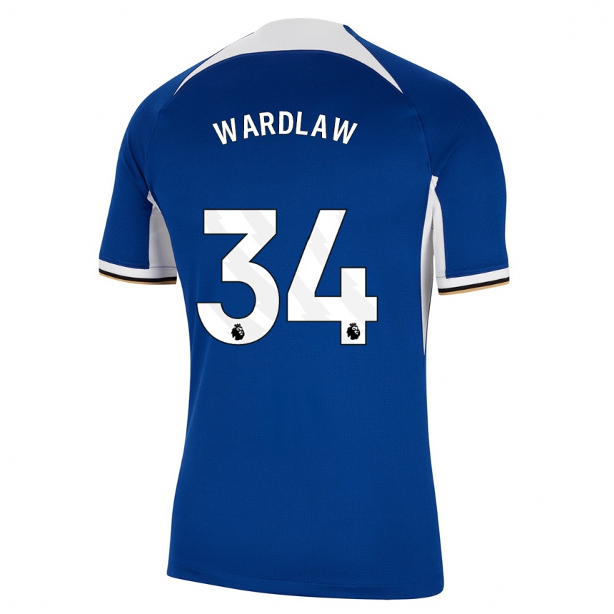 Kids  Charlotte Wardlaw #34 Blue Home Jersey 2023/24 T-Shirt