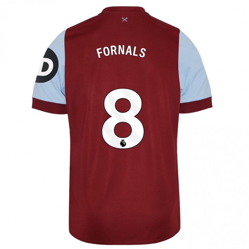 Kids Football Pablo Fornals #8 Maroon Home Jersey 2023/24 T-Shirt