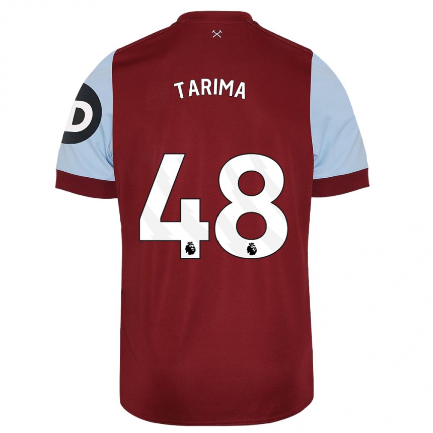 Kids Football Sean Tarima #48 Maroon Home Jersey 2023/24 T-Shirt