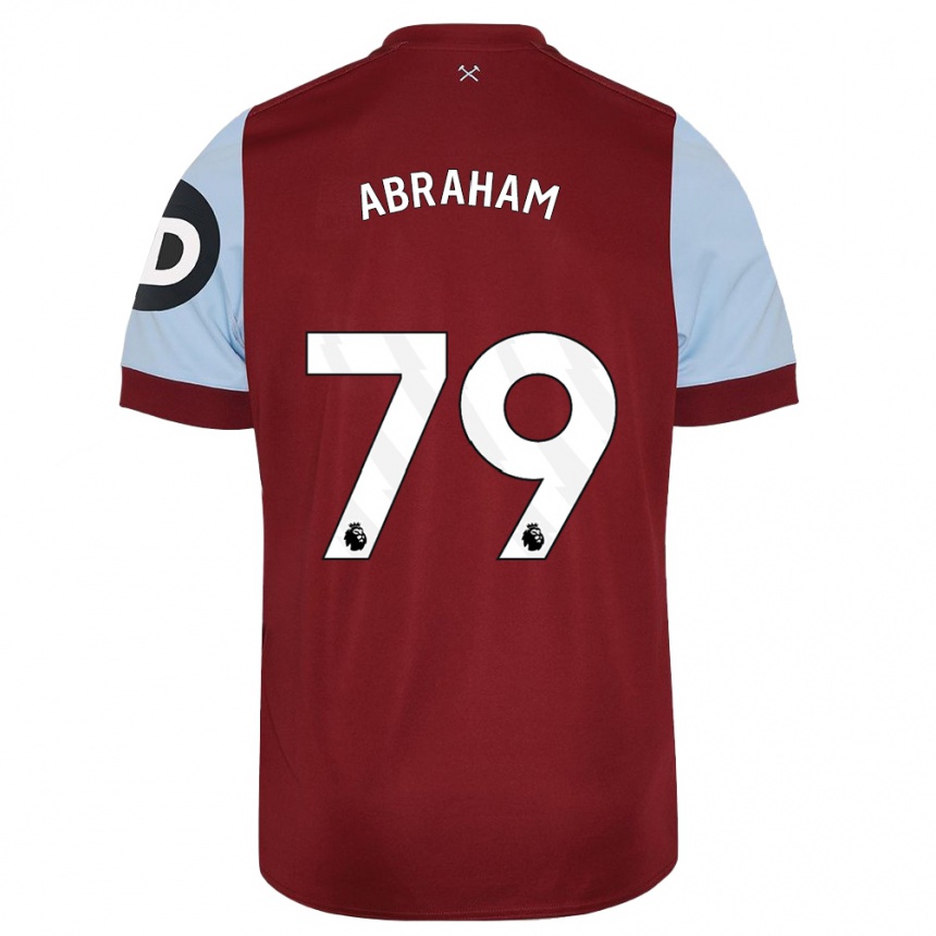 Kids Football Dondre Abraham #79 Maroon Home Jersey 2023/24 T-Shirt