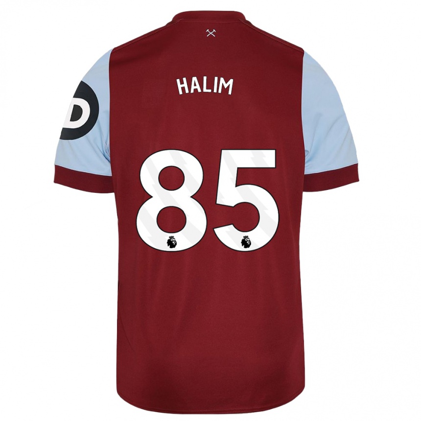 Kids Football Mehmet Halim #85 Maroon Home Jersey 2023/24 T-Shirt