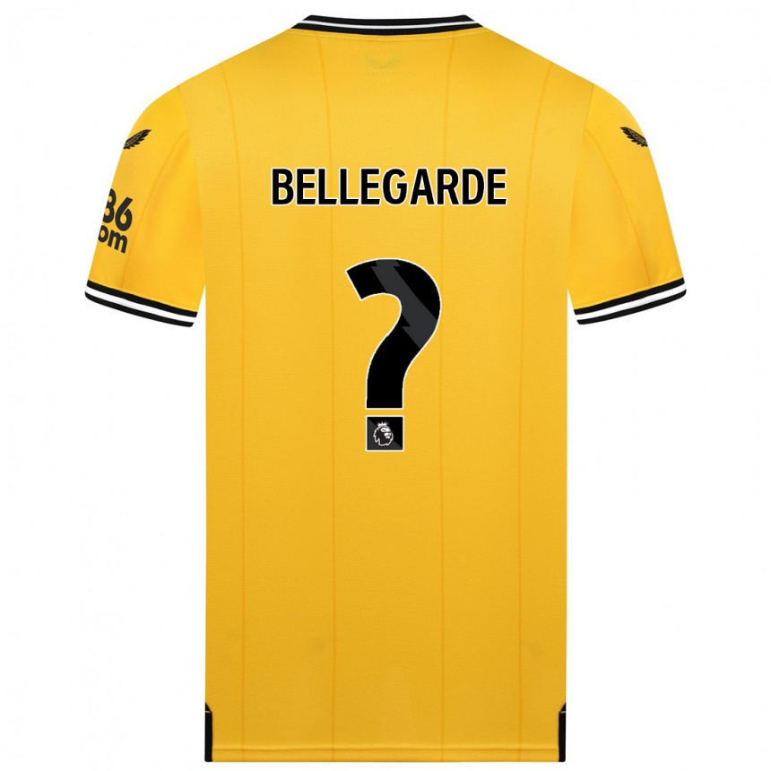 Kids Football Jean-Ricner Bellegarde #0 Yellow Home Jersey 2023/24 T-Shirt