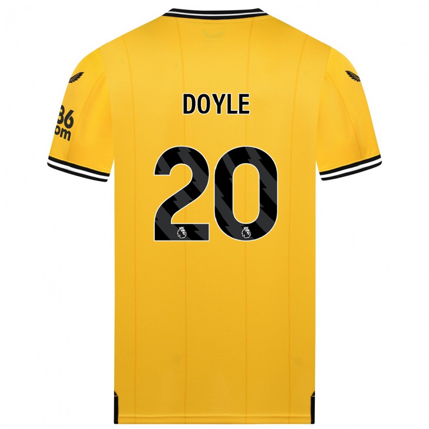 Kids Football Tommy Doyle #20 Yellow Home Jersey 2023/24 T-Shirt