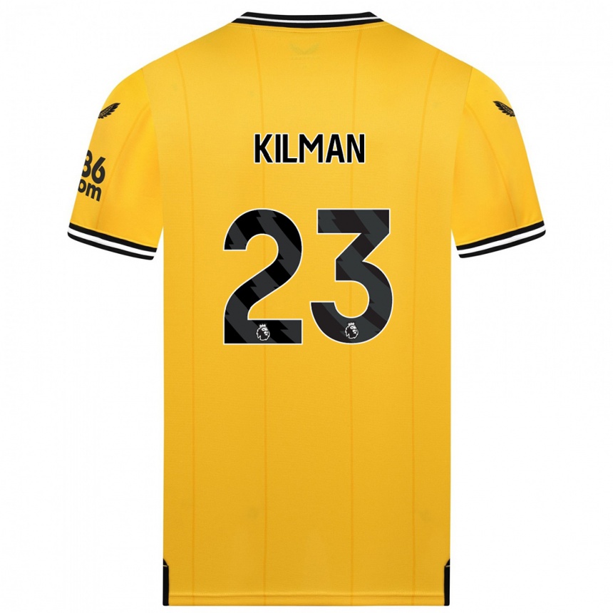 Kids Football Max Kilman #23 Yellow Home Jersey 2023/24 T-Shirt