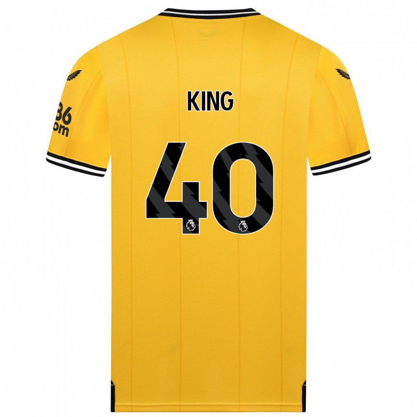 Kids Football Tom King #40 Yellow Home Jersey 2023/24 T-Shirt