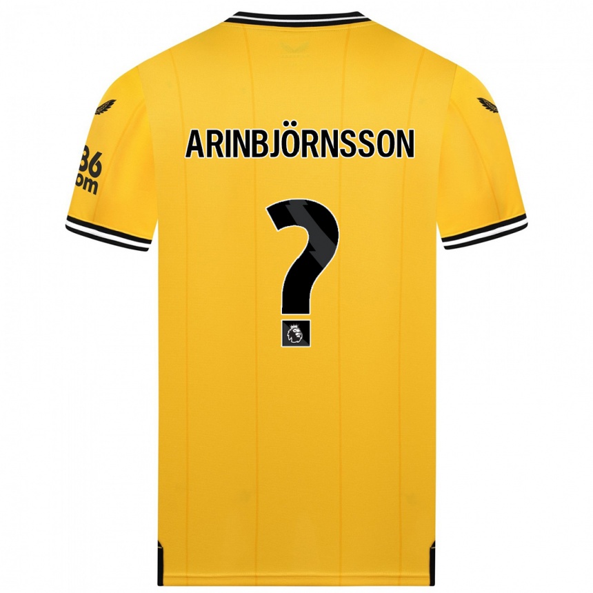 Kids Football Pálmi Rafn Arinbjörnsson #0 Yellow Home Jersey 2023/24 T-Shirt