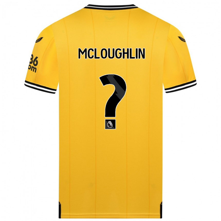 Kids Football Lee Mcloughlin #0 Yellow Home Jersey 2023/24 T-Shirt