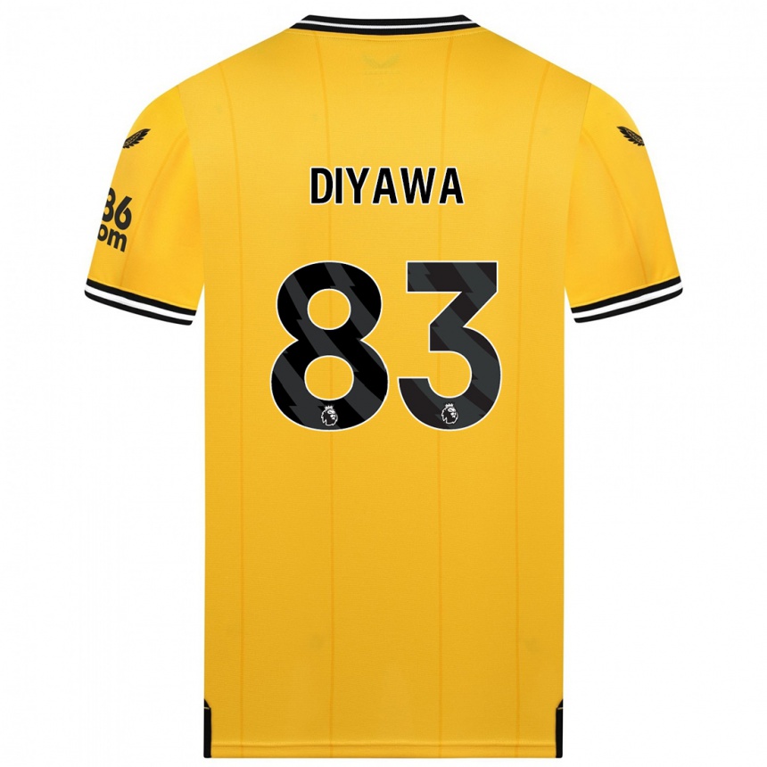 Kids Football Aaron Keto-Diyawa #83 Yellow Home Jersey 2023/24 T-Shirt