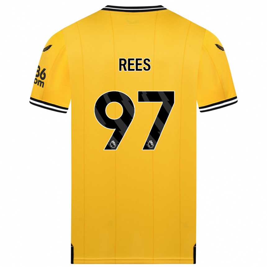 Kids Football Mason Rees #97 Yellow Home Jersey 2023/24 T-Shirt