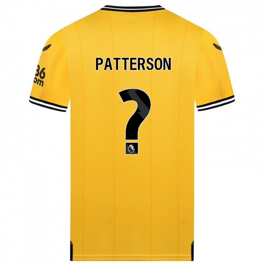 Kids Football Lennon Patterson #0 Yellow Home Jersey 2023/24 T-Shirt